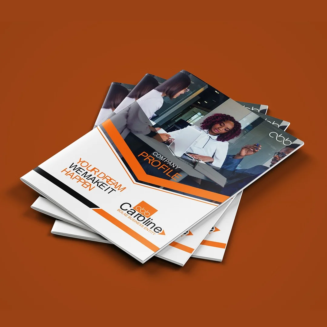Professional company profile layout design