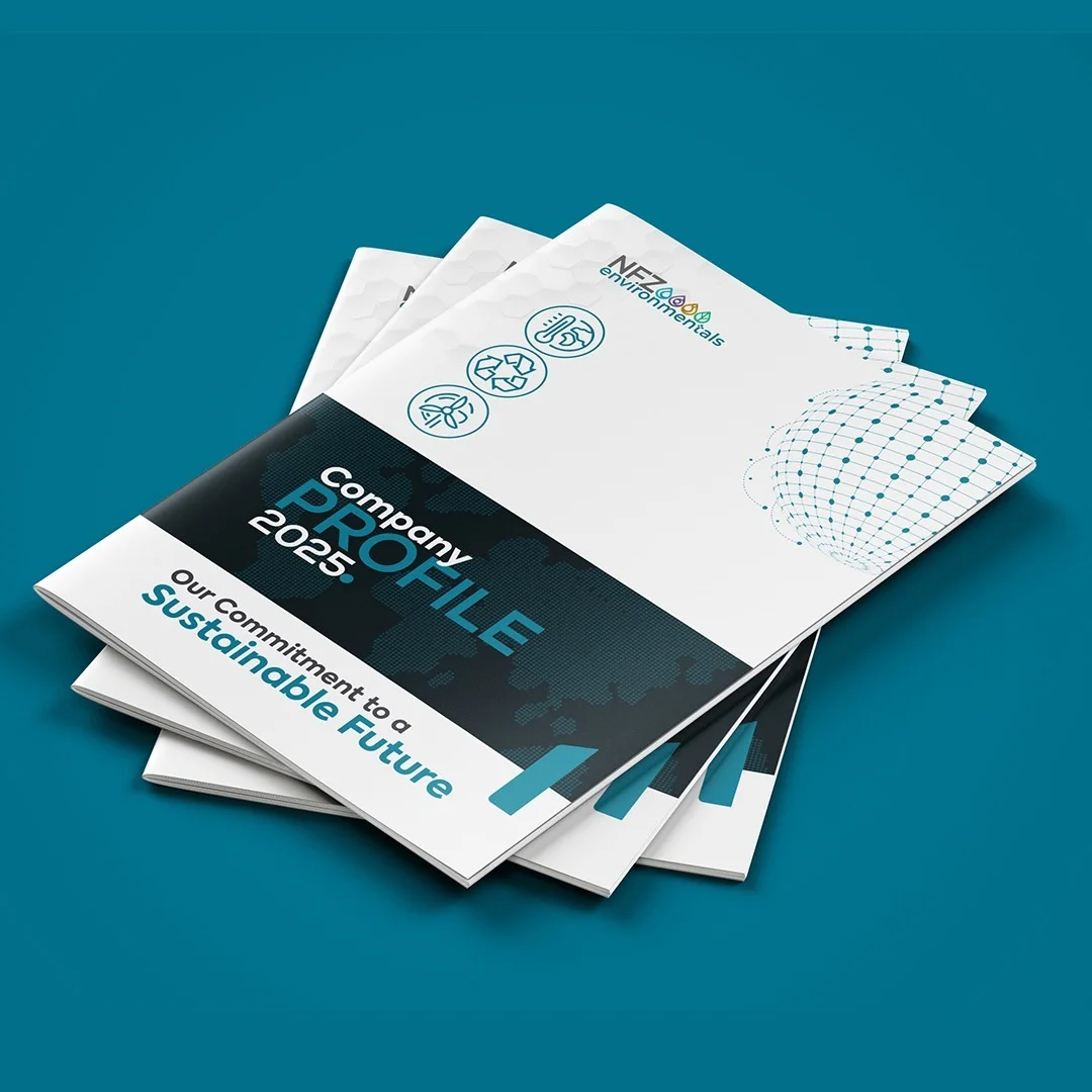 Professional company profile design front cover