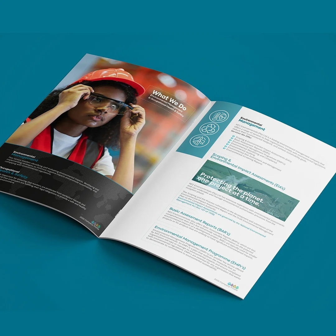 Corporate company profile design front cover