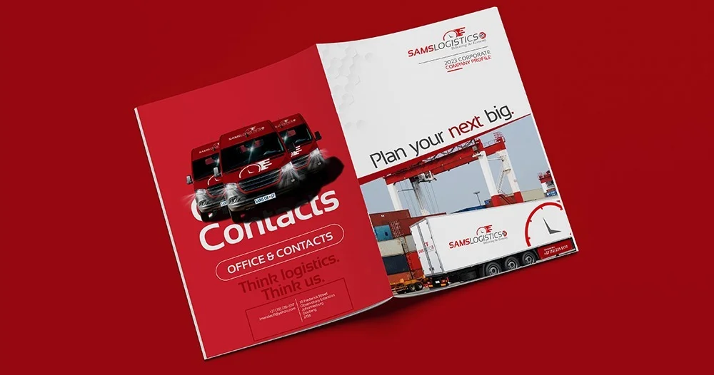 Custom company profile design layout